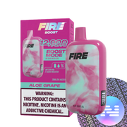 Aloe Grape FIRE Boost 12000 Puff Disposable Vape