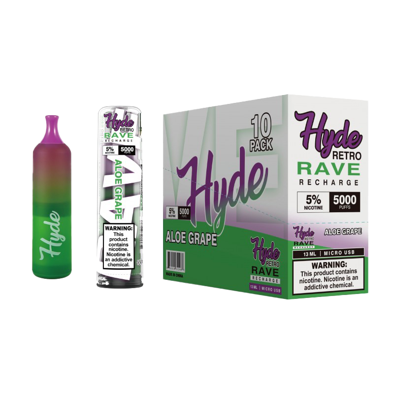 Hyde Retro RAVE Recharge 5000 - Aloe Grape
