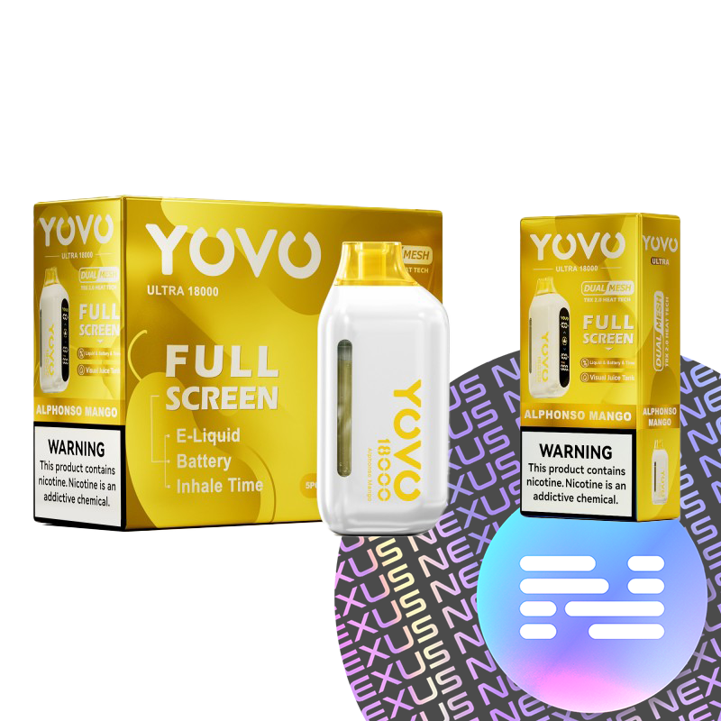 Alphonso Mango YOVO Ultra 18000 Disposable Vape