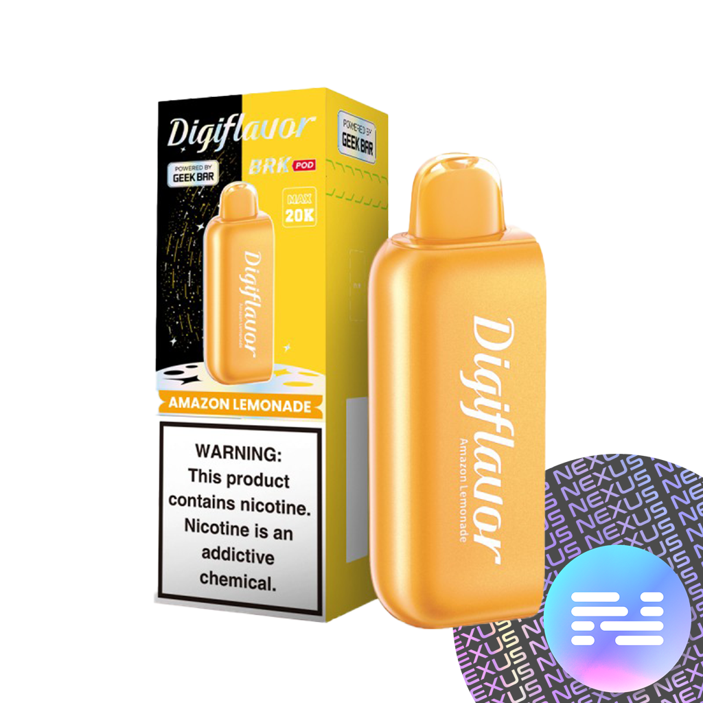 Amazon Lemonade Geek Bar Digi Flavor BRK Pod 20000 Disposable Vape