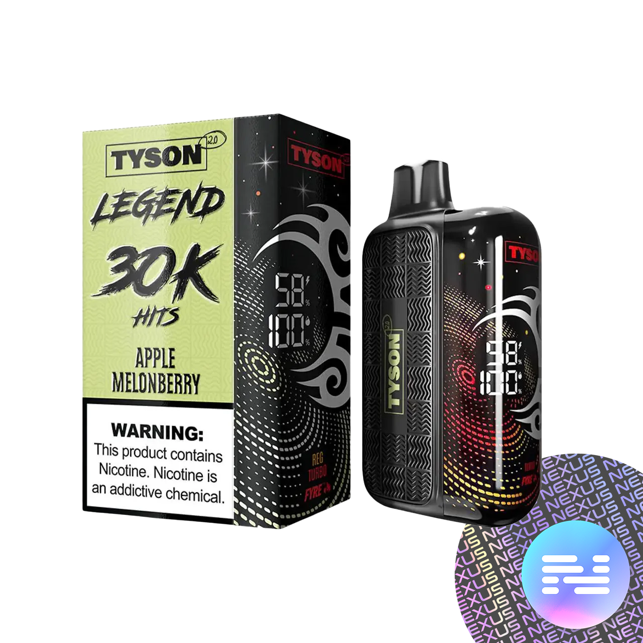 Apple Melonberry Tyson 2.0 Legend 30000 Disposable Vape