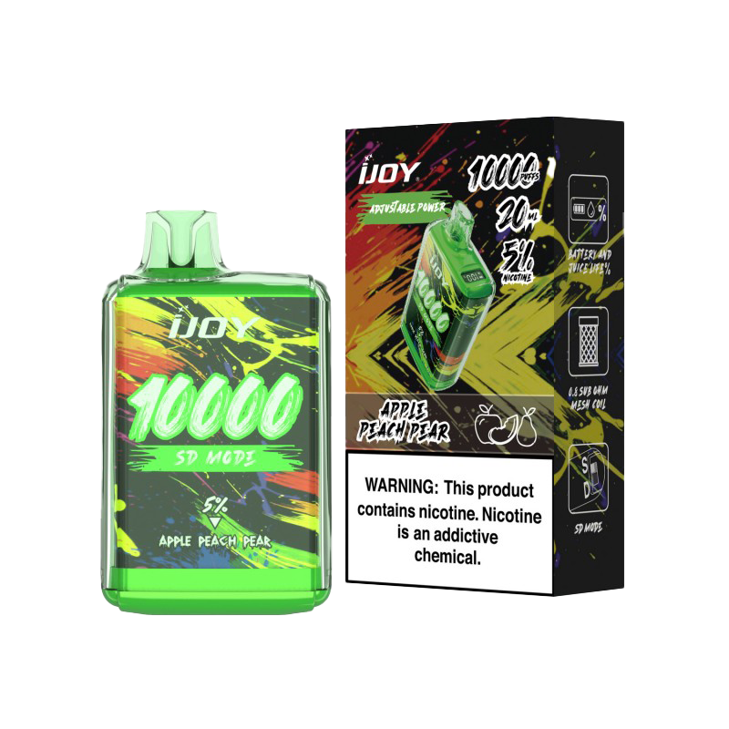 iJoy Bar SD10000 Smart Vape Disposable 10000 Puffs - Apple Peach Pear