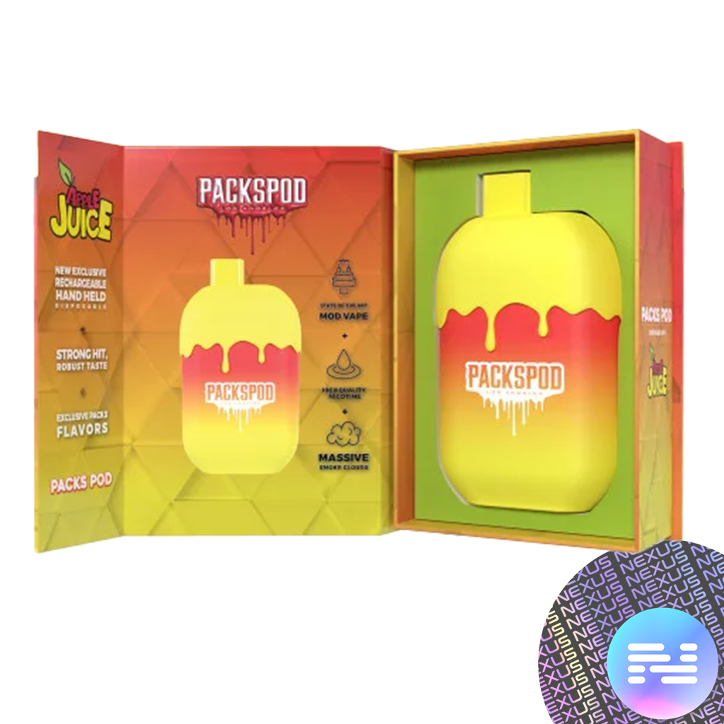 Apple Juice Packspod Disposable Vape 5000 Puffs by PackWoods