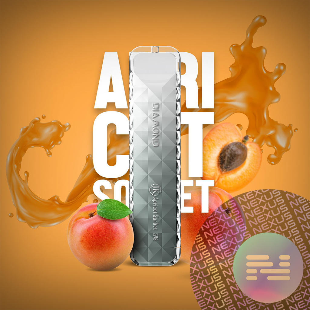 Apricot Sorbet Air Bar Diamond Disposable Vape 500 Puff