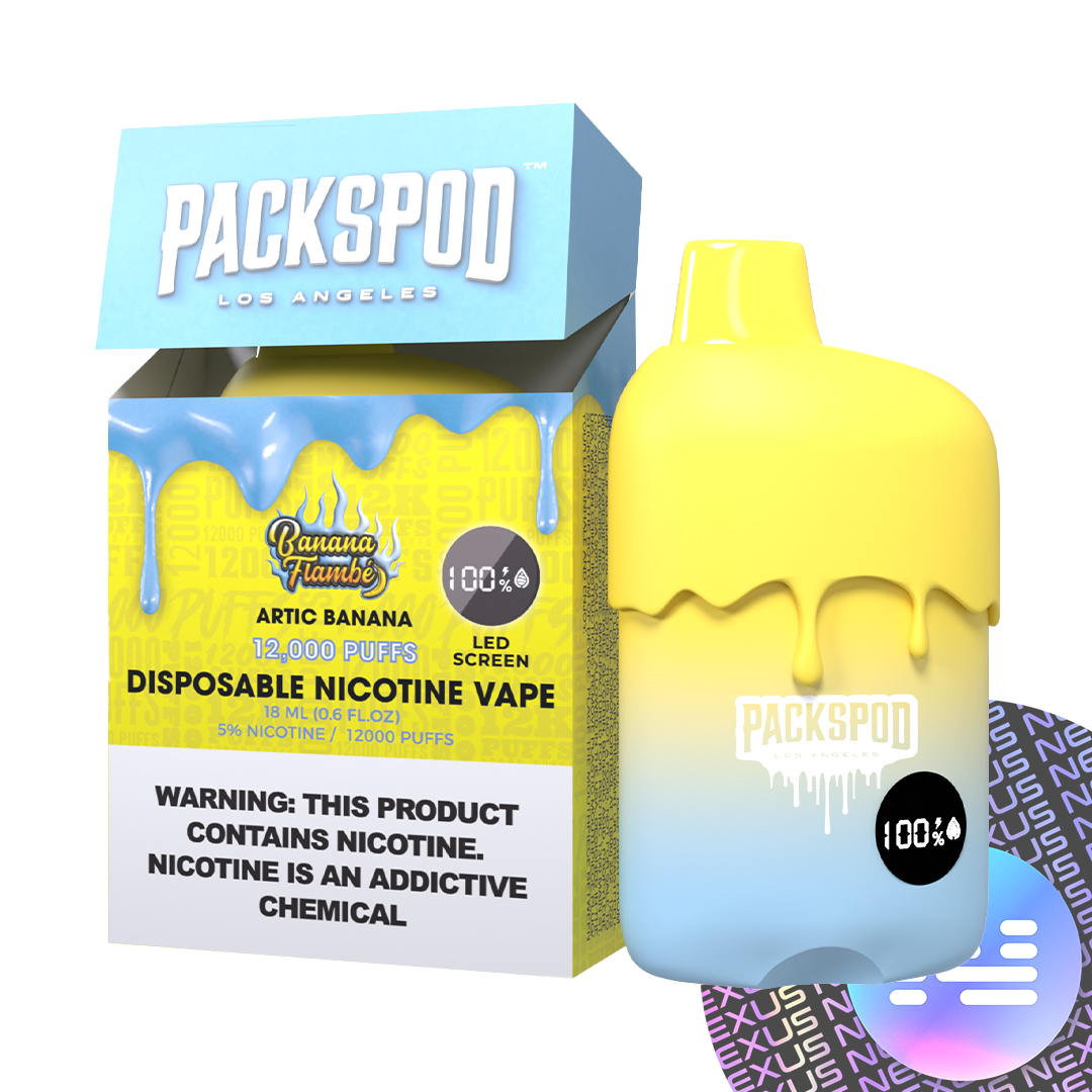 Banana Flambe PacksPod 12000 Puff Disposable Vape