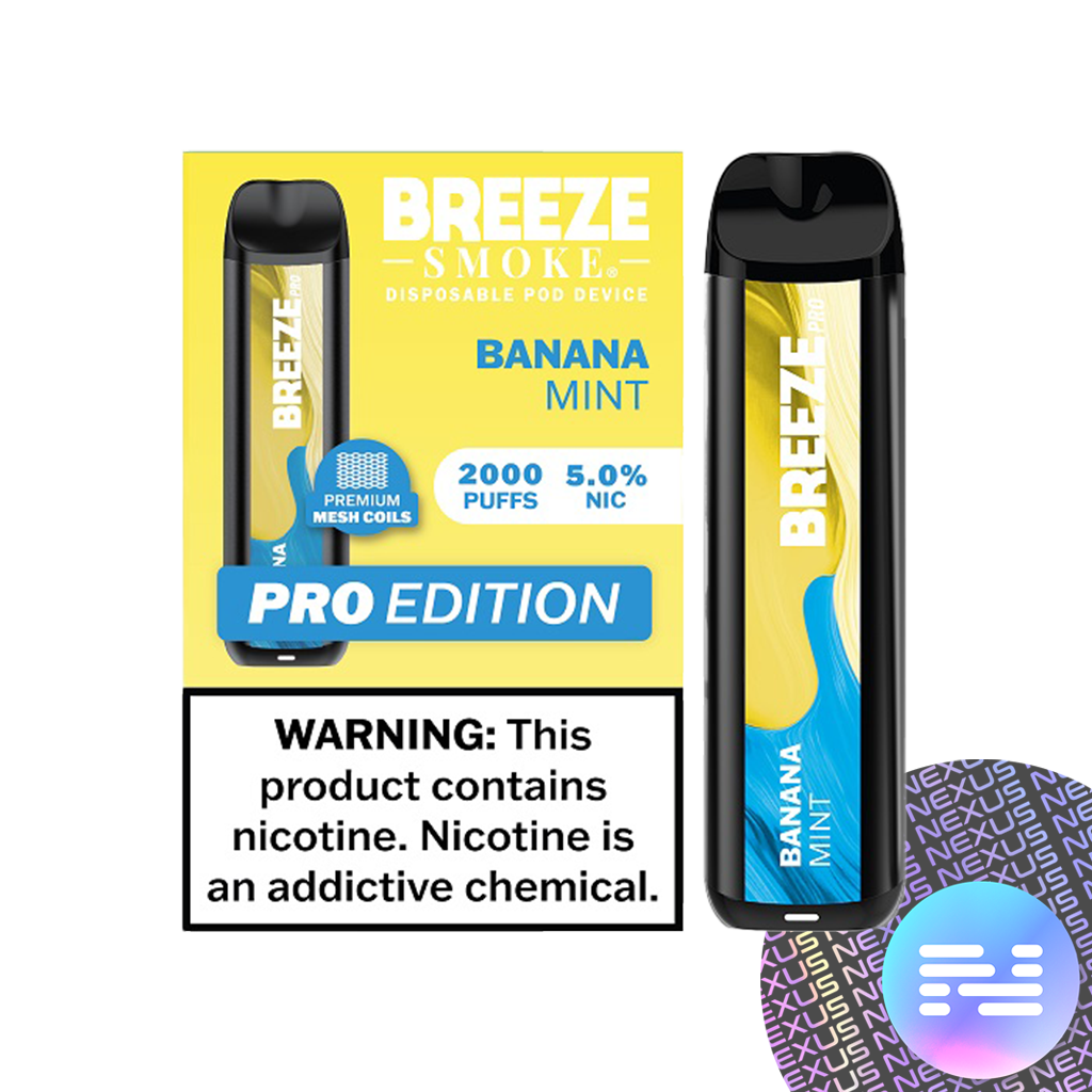 Banana Mint Breeze Pro 2000 Disposable Vape