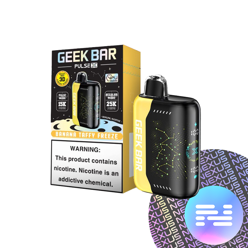 🍌 Banana Taffy Freeze Geek Bar Pulse X 25000 Disposable Vape