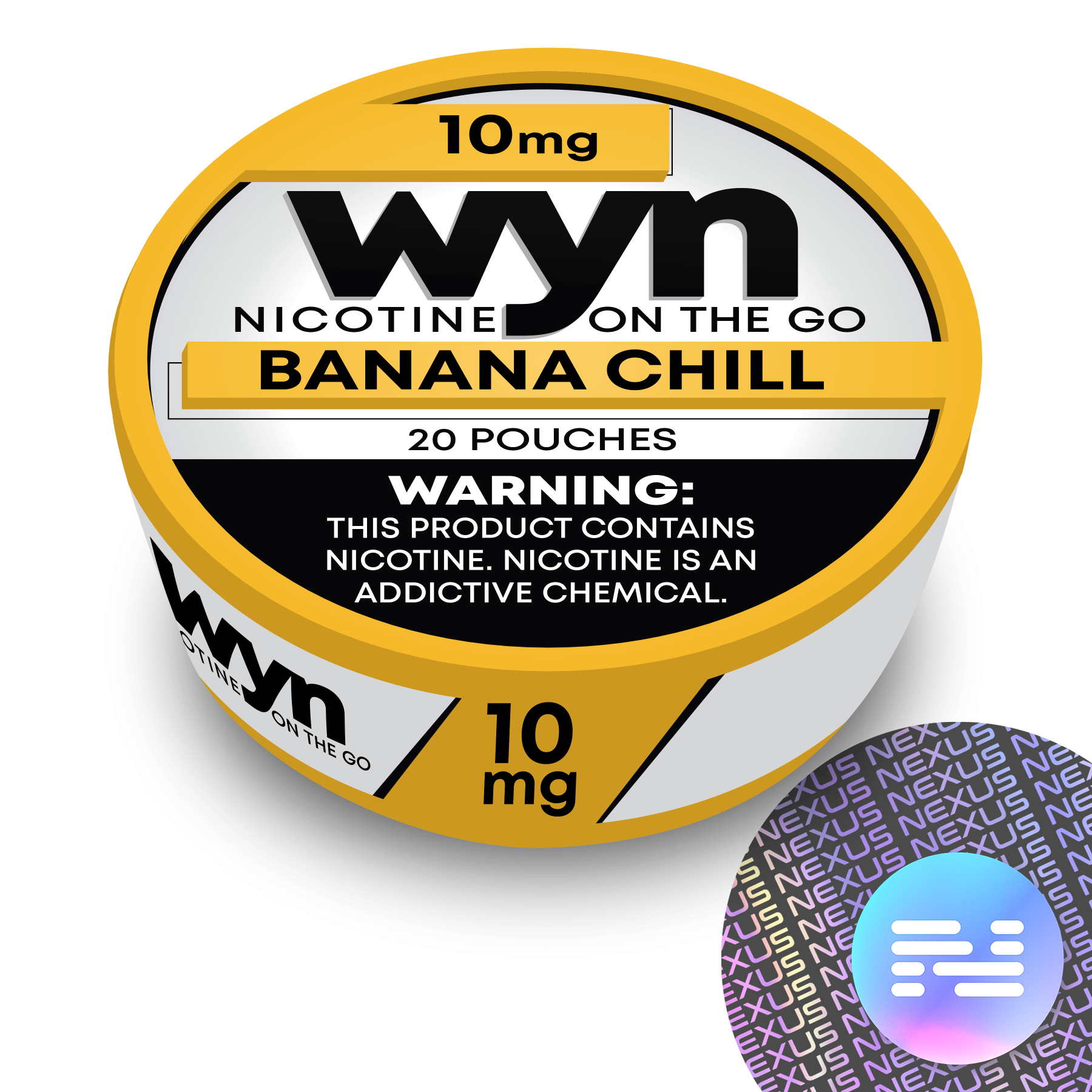 Banana Chill WYN Nicotine Pouches 10 MG