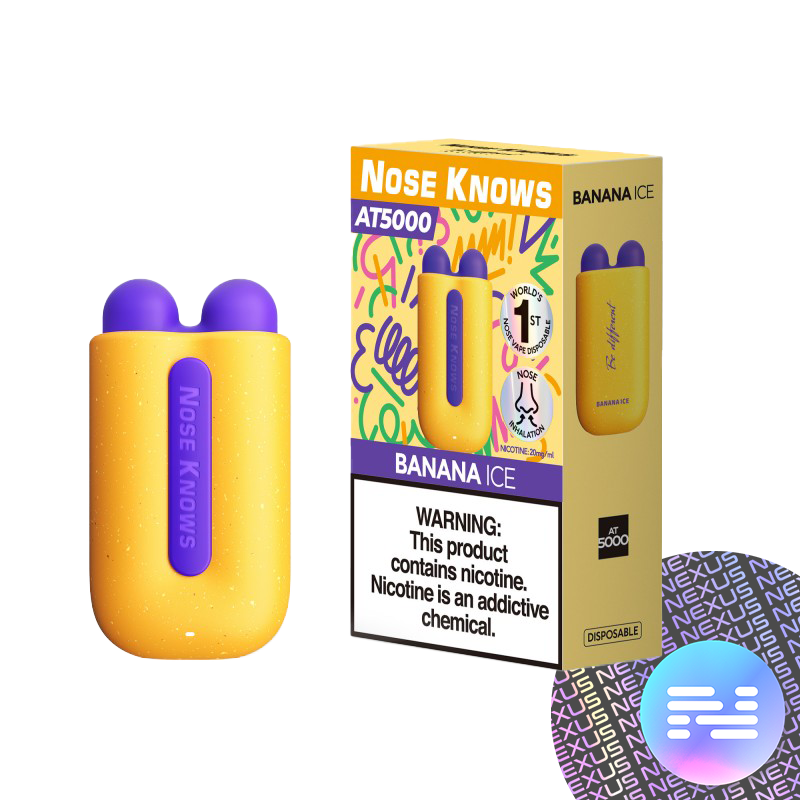 Banana Ice Nose Knows AT5000 Disposable Vape