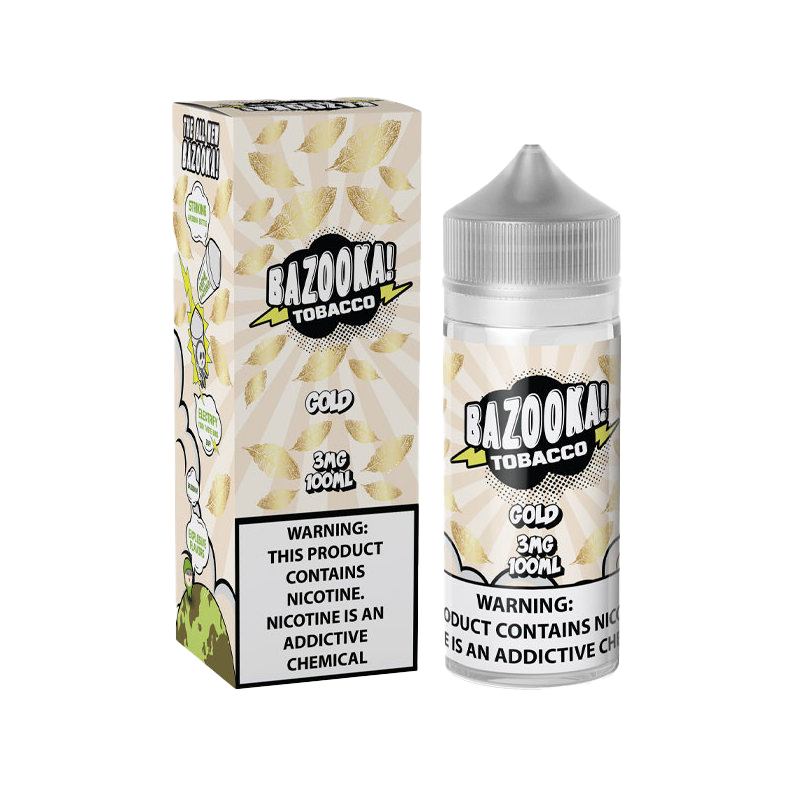 Bazooka Sour Straws E-Liquid Vape Juice 100 ML - Gold