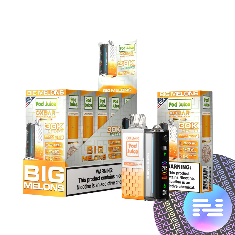 Big Melons Pod Juice x OXBAR Magic Maze 2 30K Puff Disposable Vape