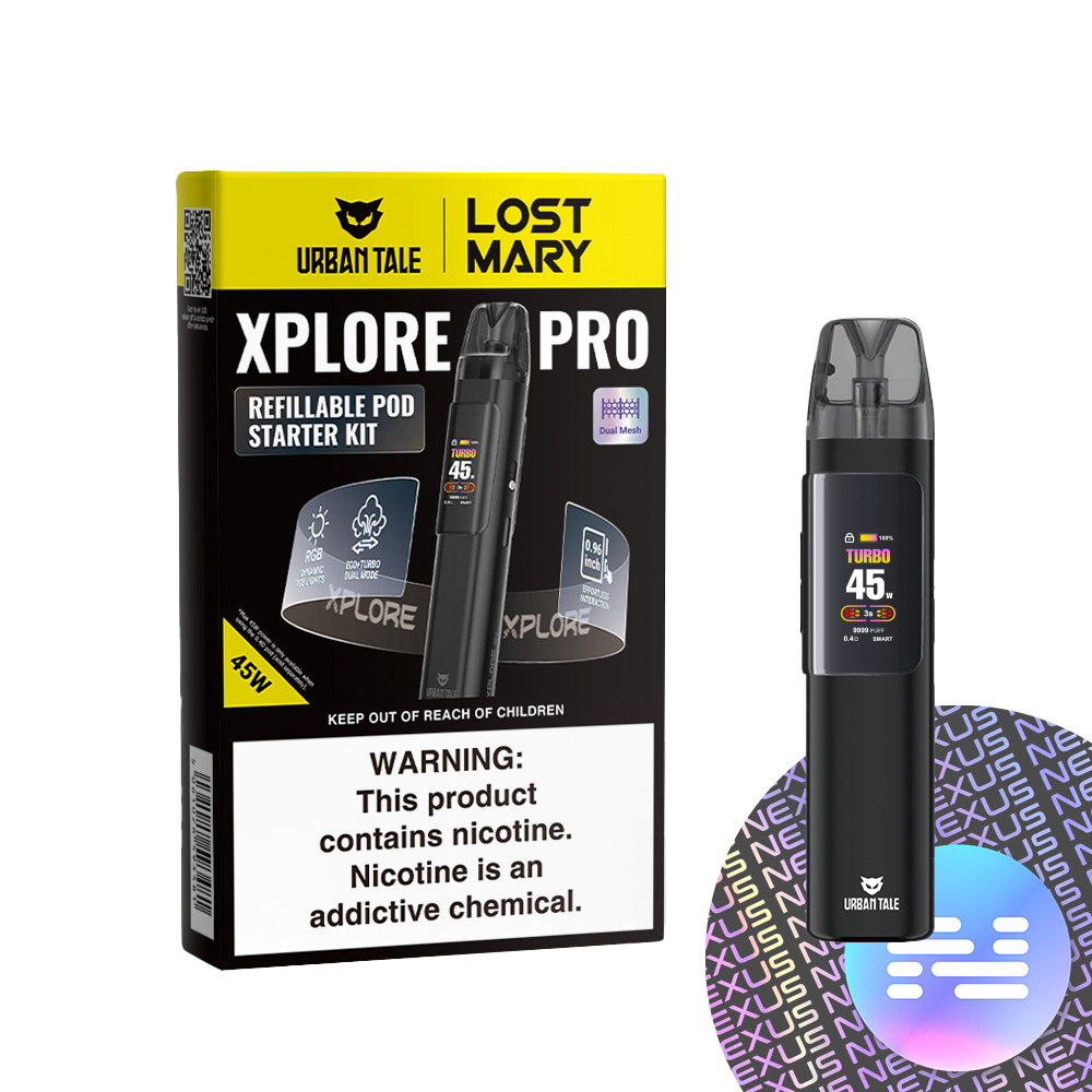 Black Urban Tale Lost Mary XPLORE Pro Kit