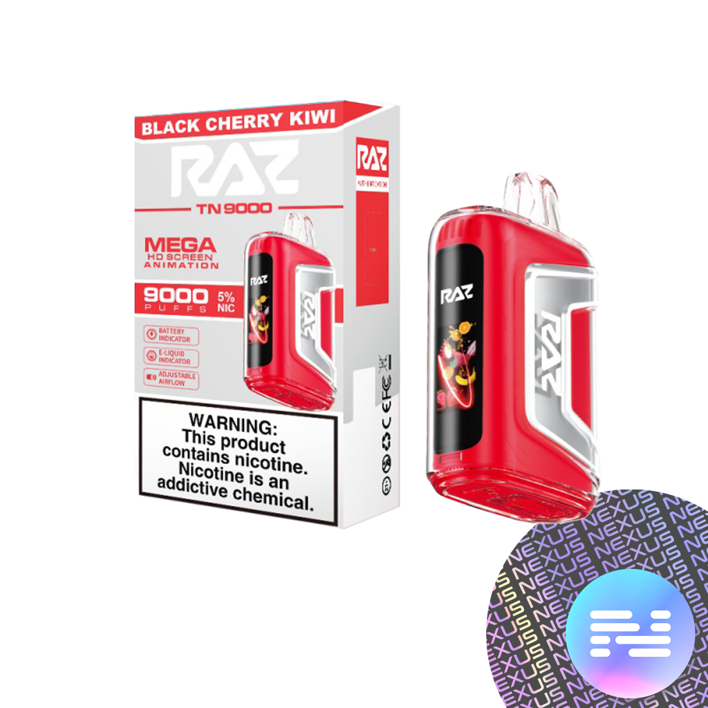 Black Cherry Kiwi RAZ TN9000 Disposable Vape 9000 Puff