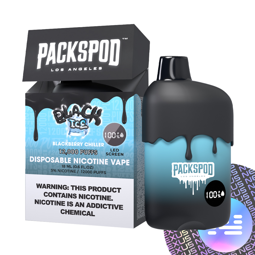 Black Ice PacksPod 12000 Puff Disposable Vape