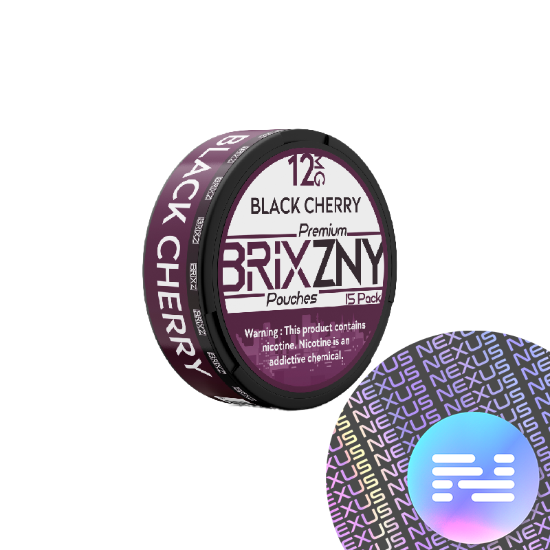 Black Cherry 12MG BRIXZNY Nicotine Pouches