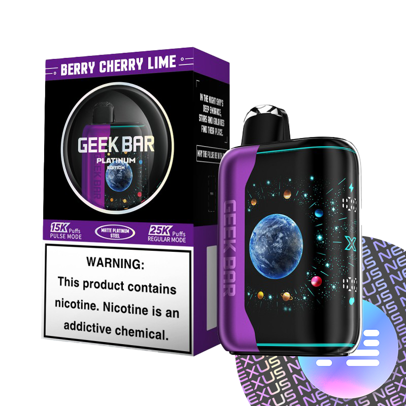 Black Cherry Lim Geek Bar Pulse X Platinum 25000