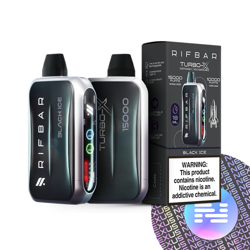 Black Ice RifBar Turbo-X Disposable Vape