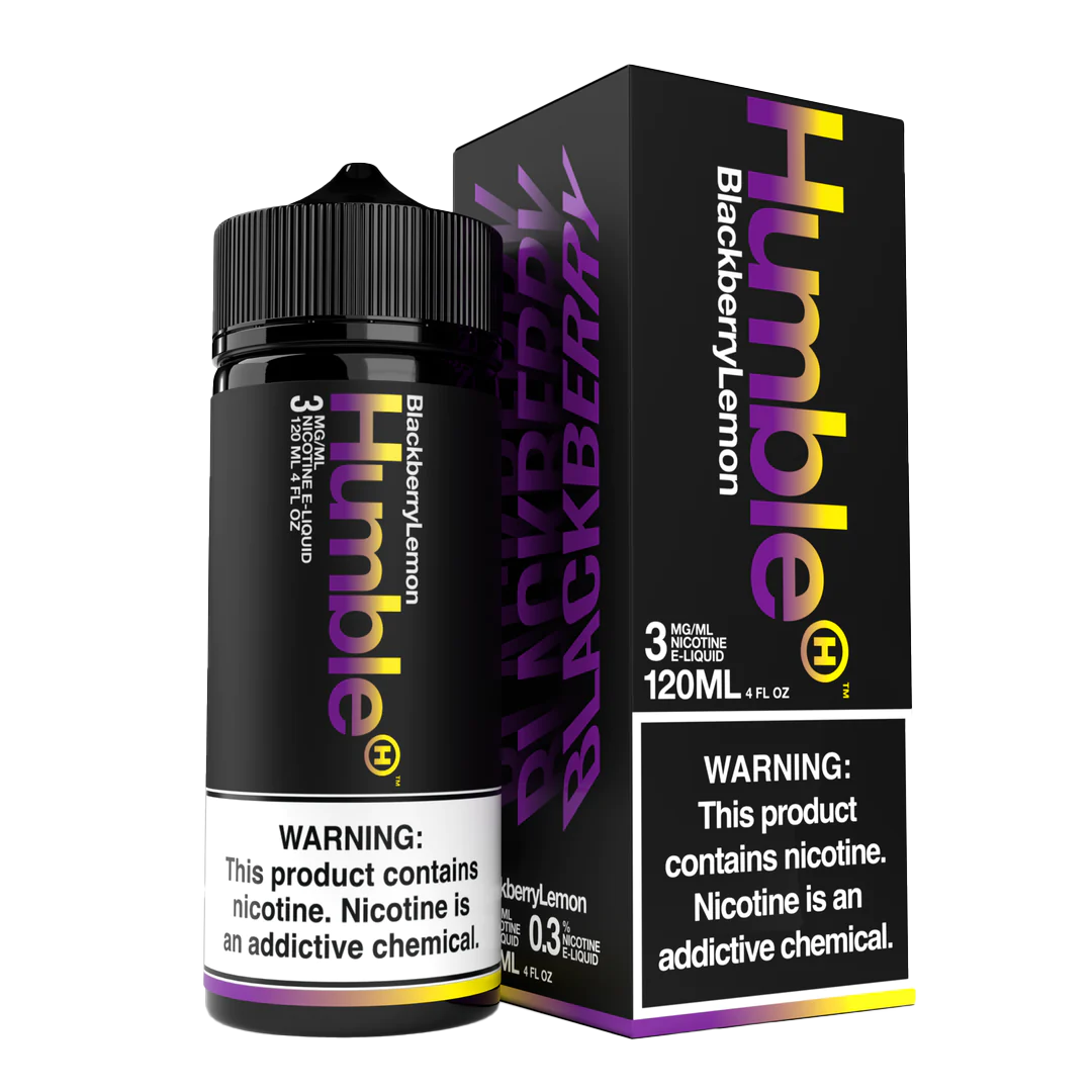 Humble Salt Nicotine E-Liquid 120 ML Vape Juice - Blackberry Lemon