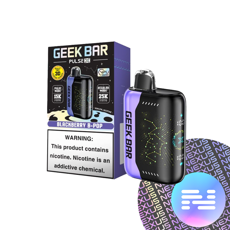 Blackberry B-Pop Geek Bar Pulse X 25000 Disposable Vape