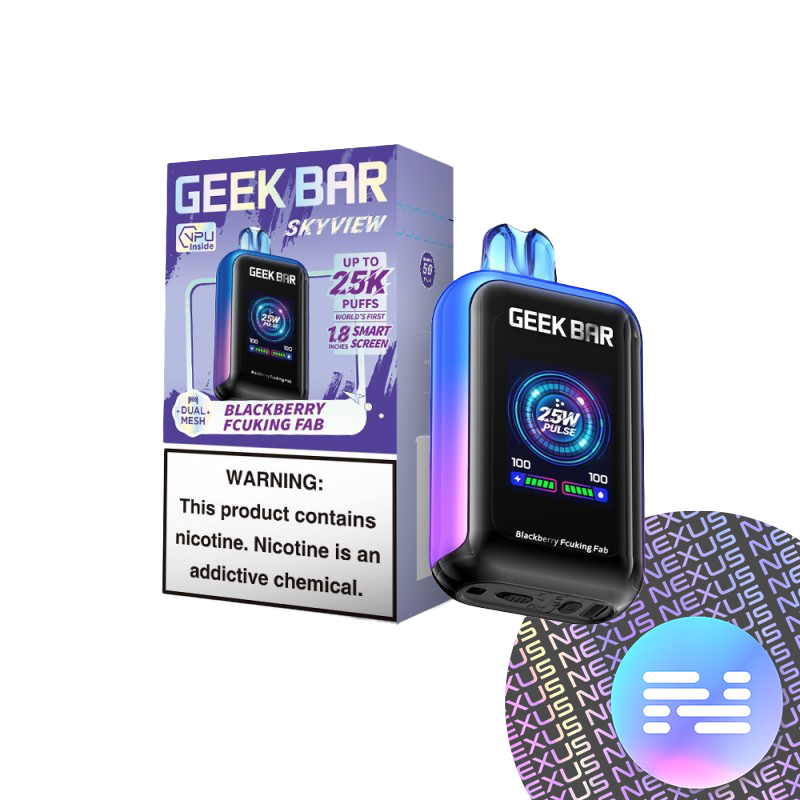 Blackberry Fcuking Fab Geek Bar Skyview 25000 Disposable Vape