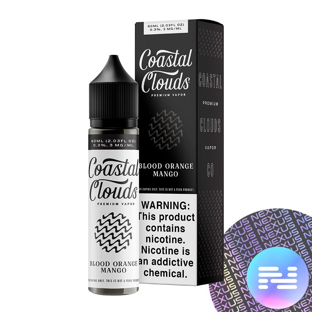 Blood Orange Mango Coastal Clouds Co. E-Liquid Vape Juice