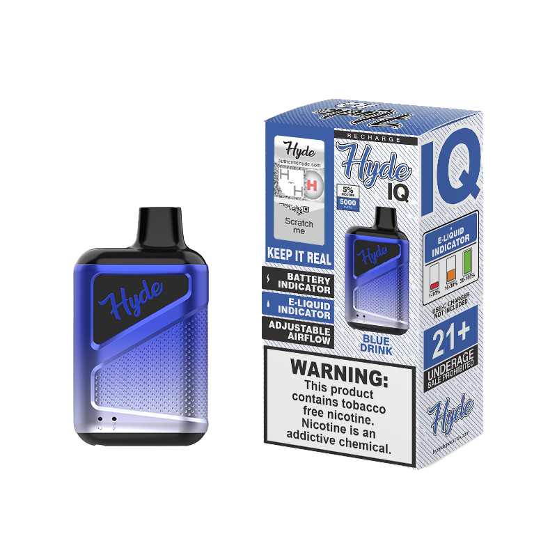 Hyde IQ Recharge 5000 Disposable Vape - Blue Drink