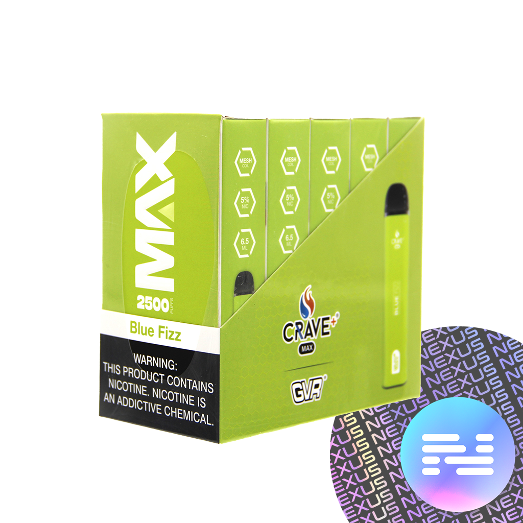 Blue Fizz CRAVE MAX Disposable Vape 2500 Puff