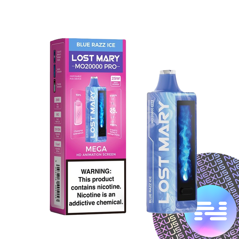 Blue Razz Ice Lost Mary MO20000 PRO Disposable Vape