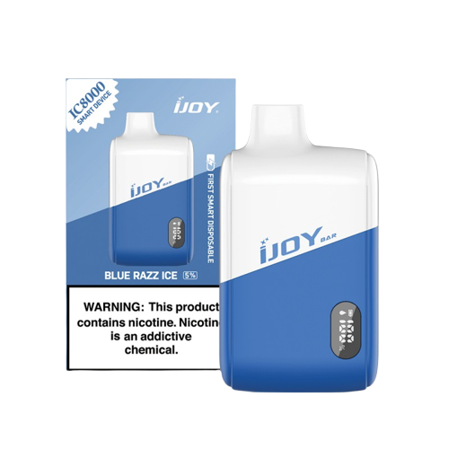 iJoy Bar IC8000 Disposable Smart Vape 8000 Puffs - Blue Razz Ice