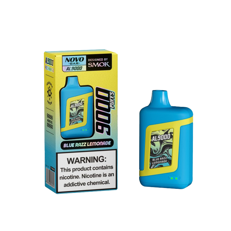 NOVO Bar AL9000 9000 Puffs Disposable Vape - Blue Razz Lemonade