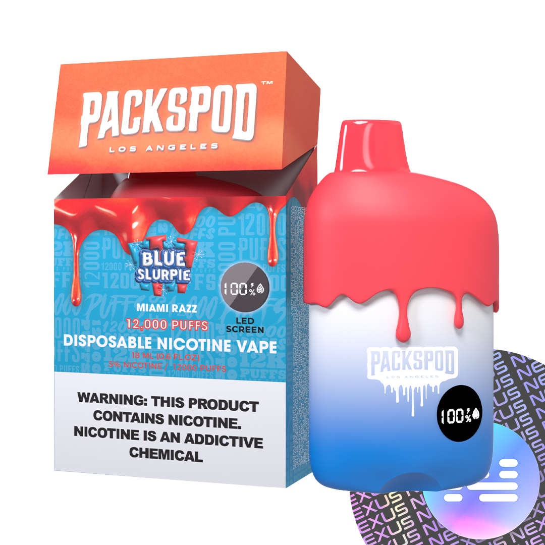 Blue Slurpie PacksPod 12000 Puff Disposable Vape