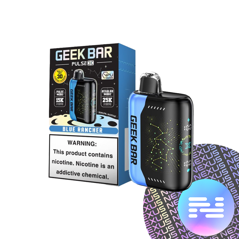 Blue Rancher Geek Bar Pulse X 25000 Disposable Vape
