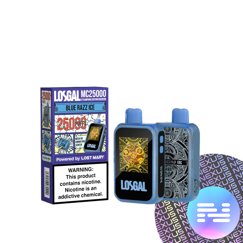 Blue Razz Ice LOSGAL MC25000 Disposable Vape