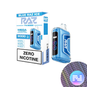 Blue Razz Ice RAZ TN9000 Zero Nicotine Disposable Vape