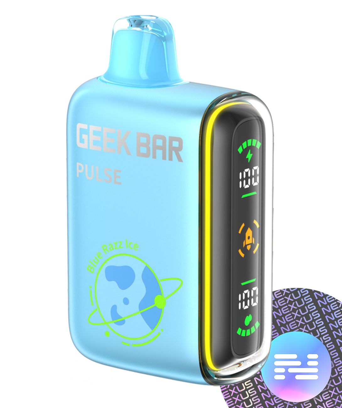 Blue Razz Ice Zero Nicotine Geek Bar Pulse