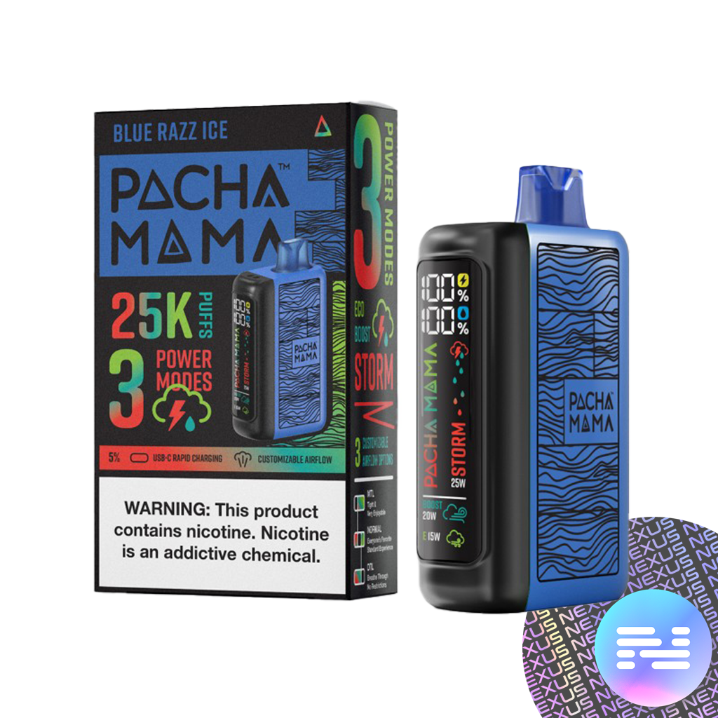 Blue Razz Ice Pachamama 25000 Disposable Vape