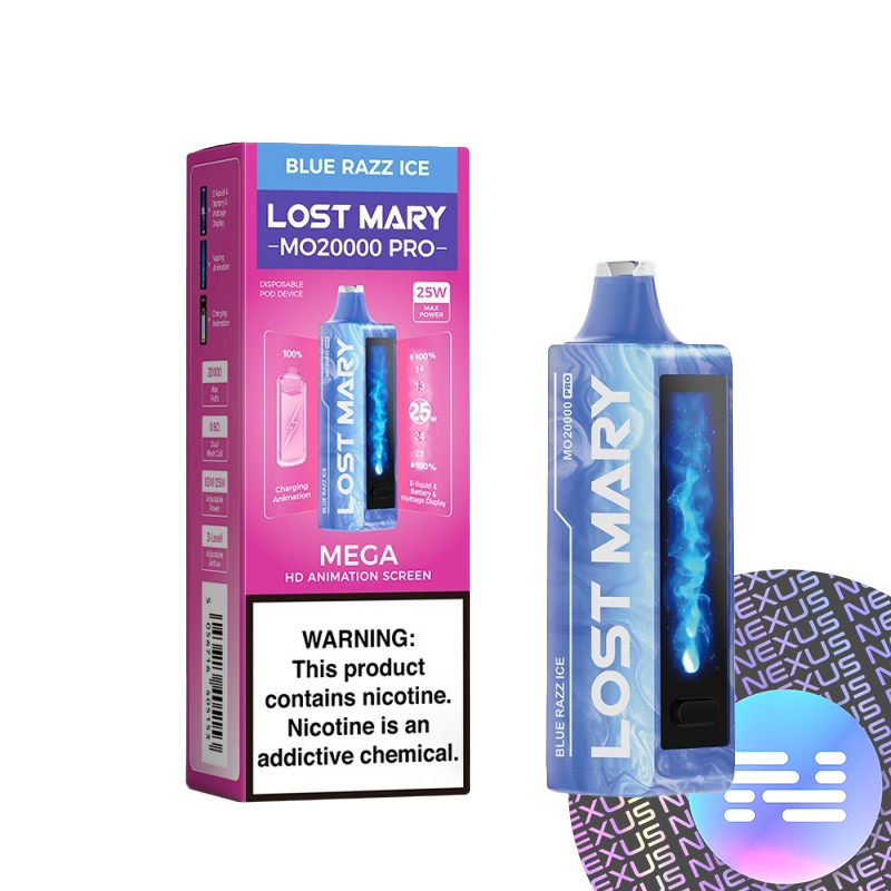 Blue Razz Ice Lost Mary MO20000 Pro Disposable Vape