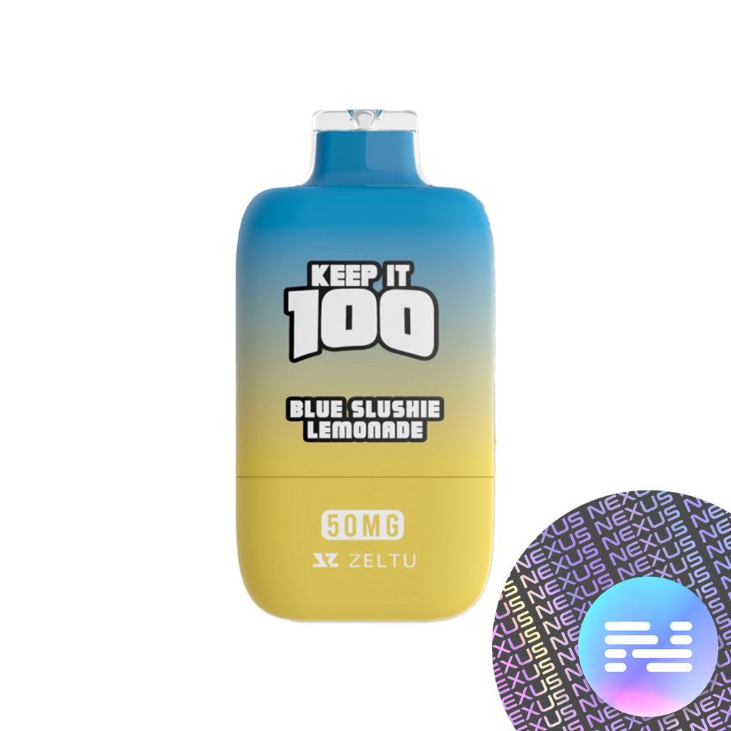 Blue Slushie Lemonade Keep It 100 Disposable Vape