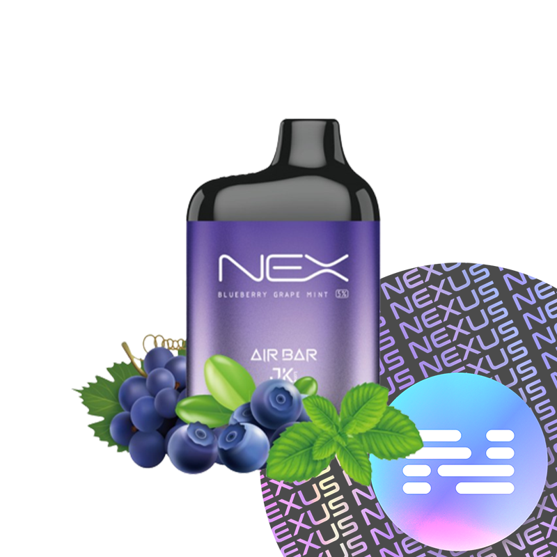 Blueberry Grape Mint Air Bar Nex Disposable Vape 6500 Puff