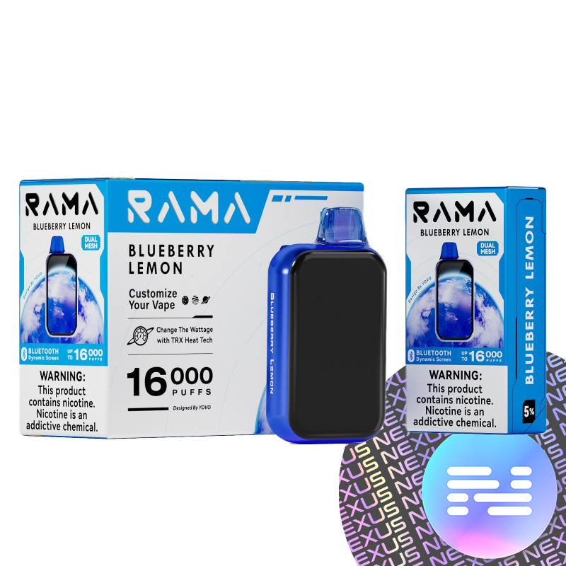 Blueberry Lemon RAMA Disposable Vape 16000 Puff