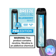 Blueberry Mint Breeze PRO 2000 Disposable Vape