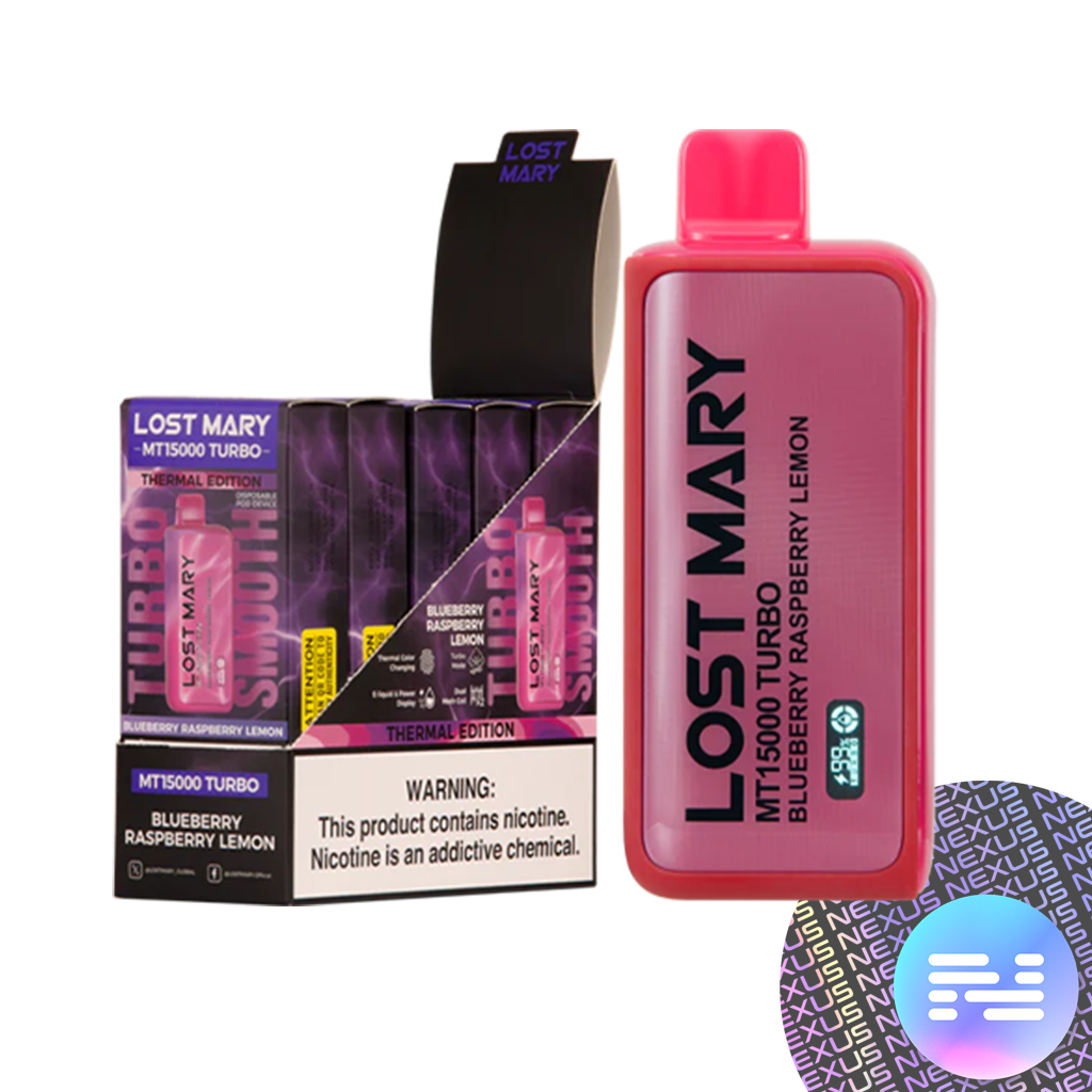 Blueberry Raspberry Lemon Lost Mary MT15000 Turbo Disposable Vape