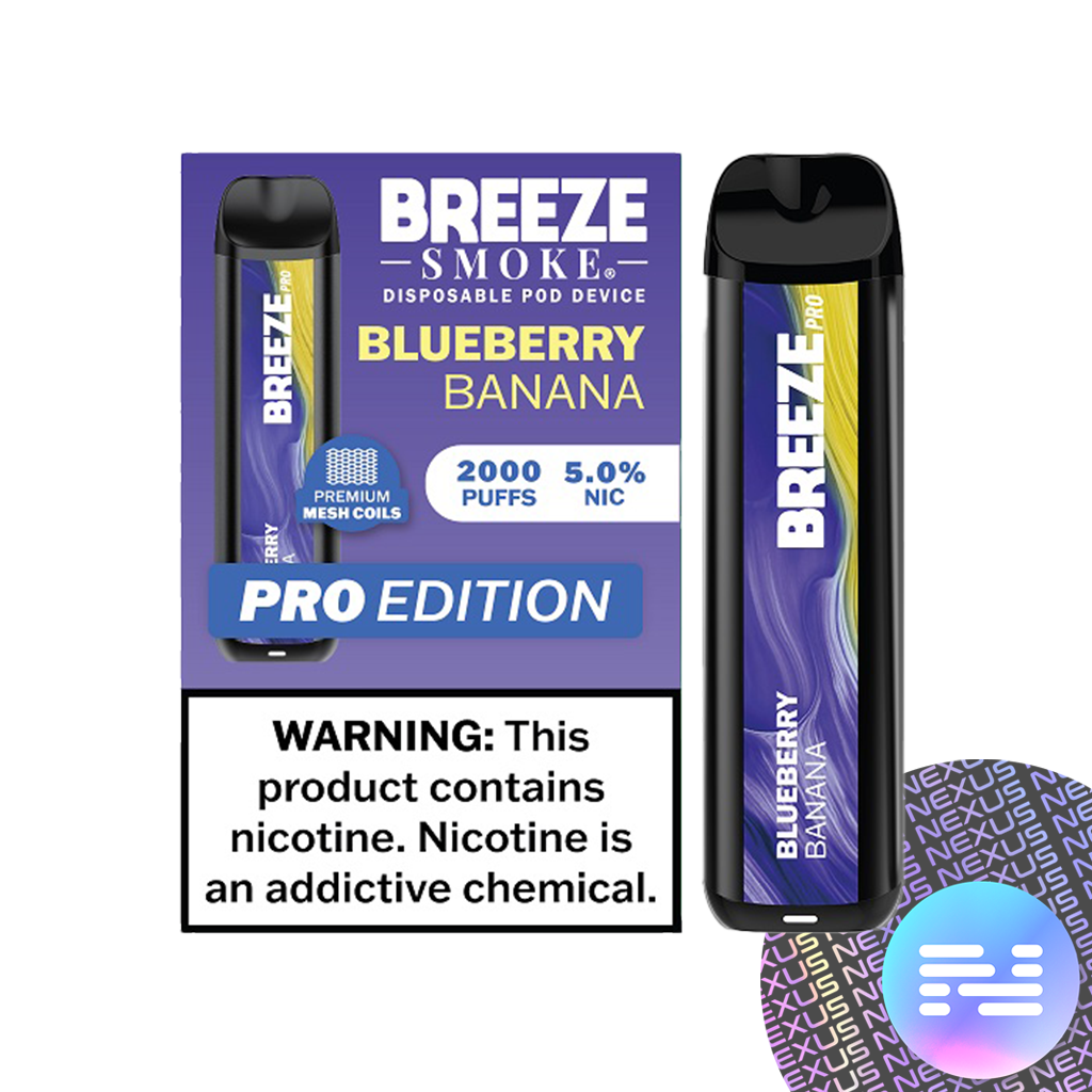 Blueberry Banana Breeze PRO Disposable Vape 2000 Puffs