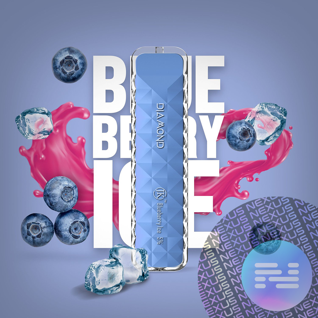 Blueberry Ice Air Bar Diamond Disposable Vape 500 Puff