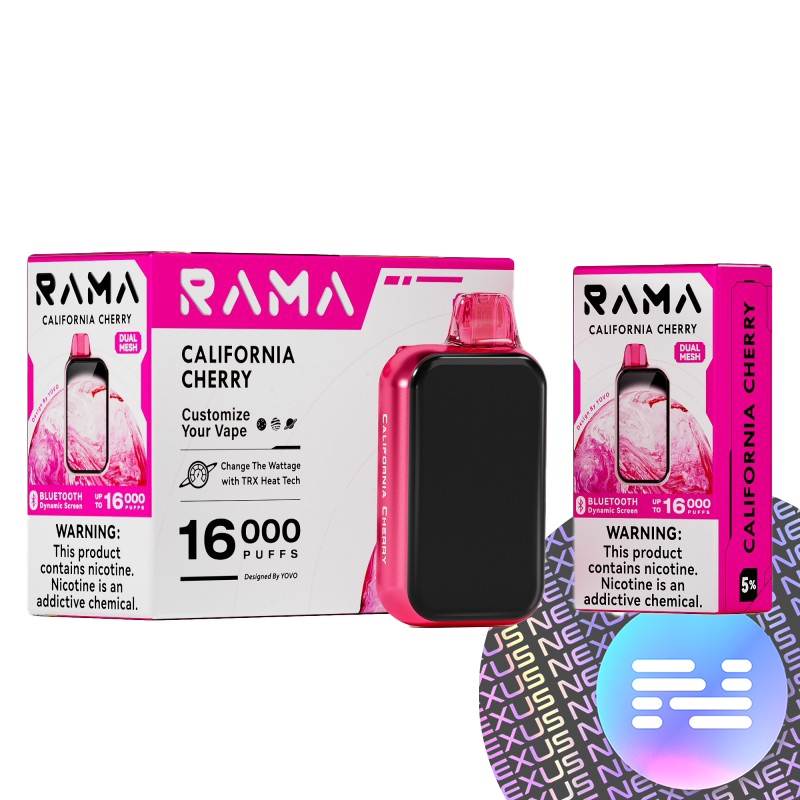 California Cherry RAMA Disposable Vape 16000 Puff