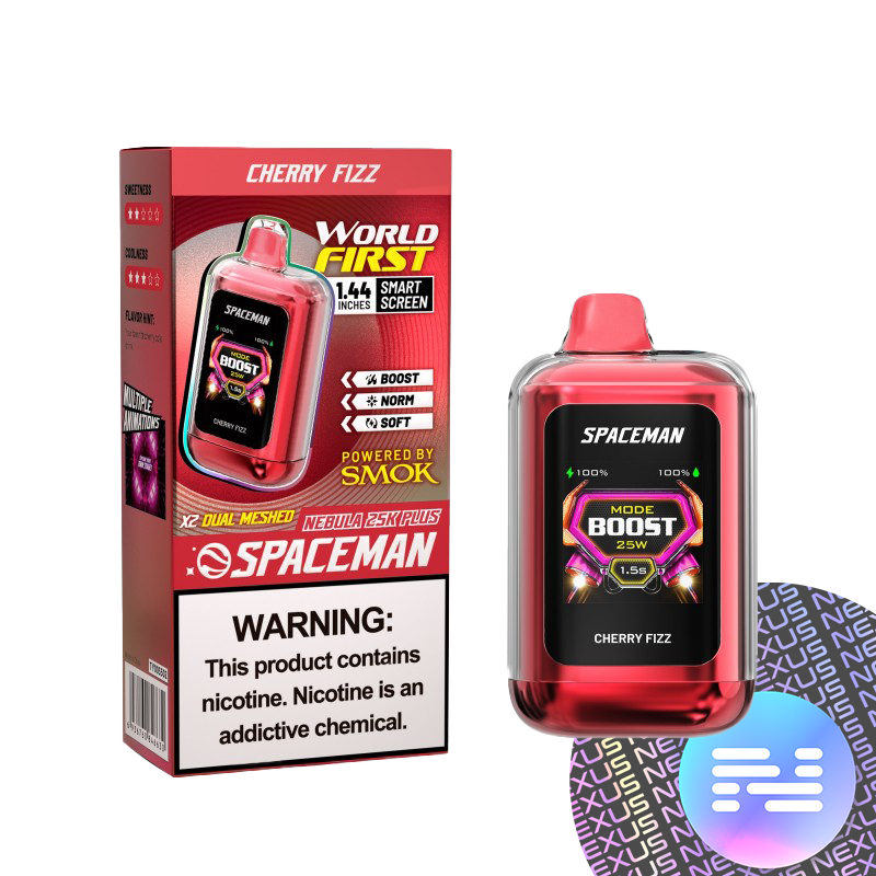 Cherry Fizz Spaceman Nebula 25000 Plus Disposable Vape