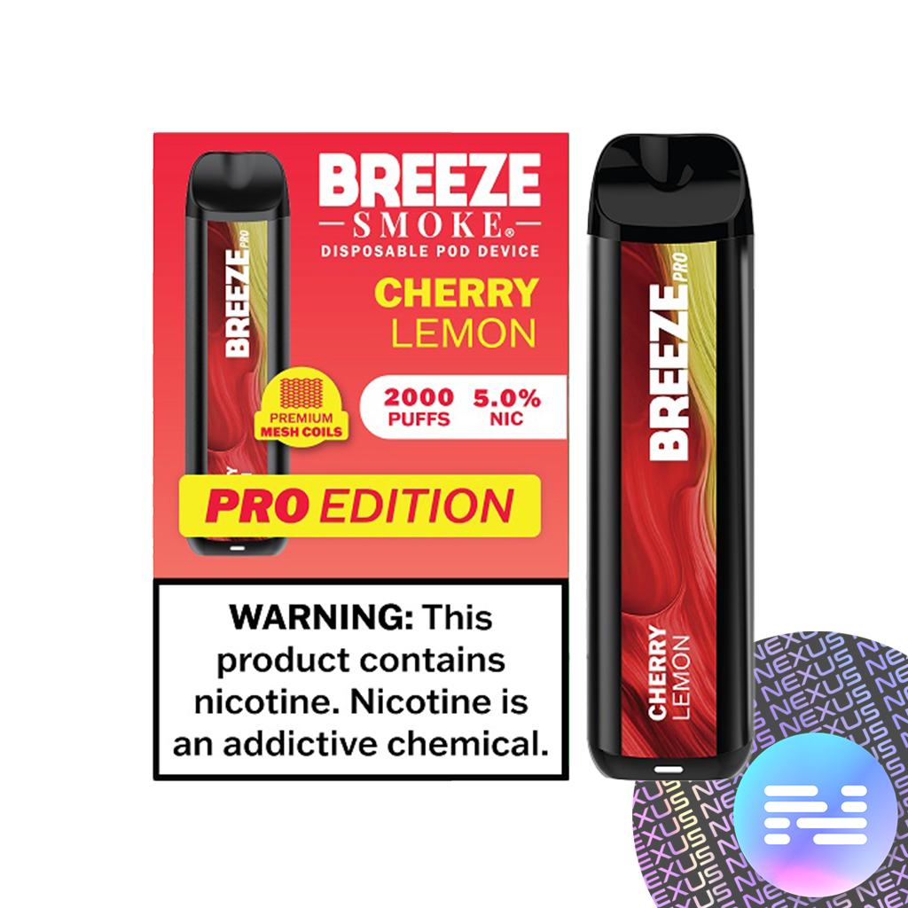 Cherry Lemon Breeze PRO 2000 Disposable Vape