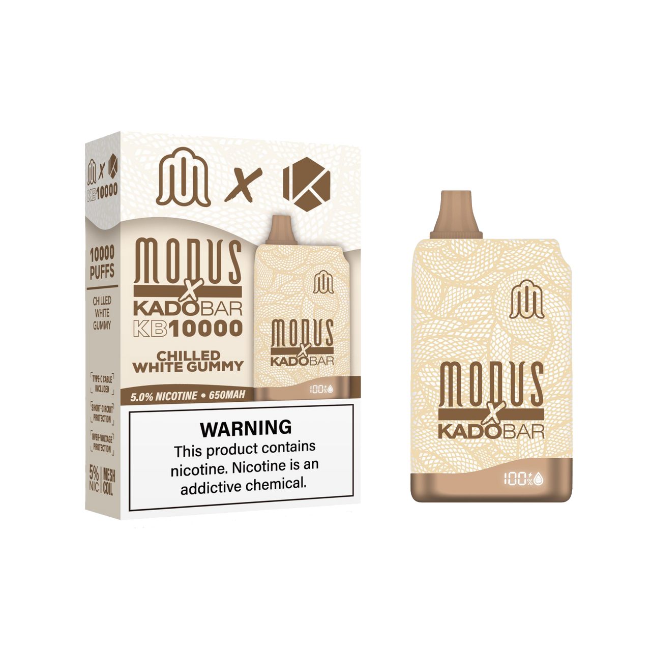 Chilled White Gummy Modus x Kado KB10000 Disposable Vape