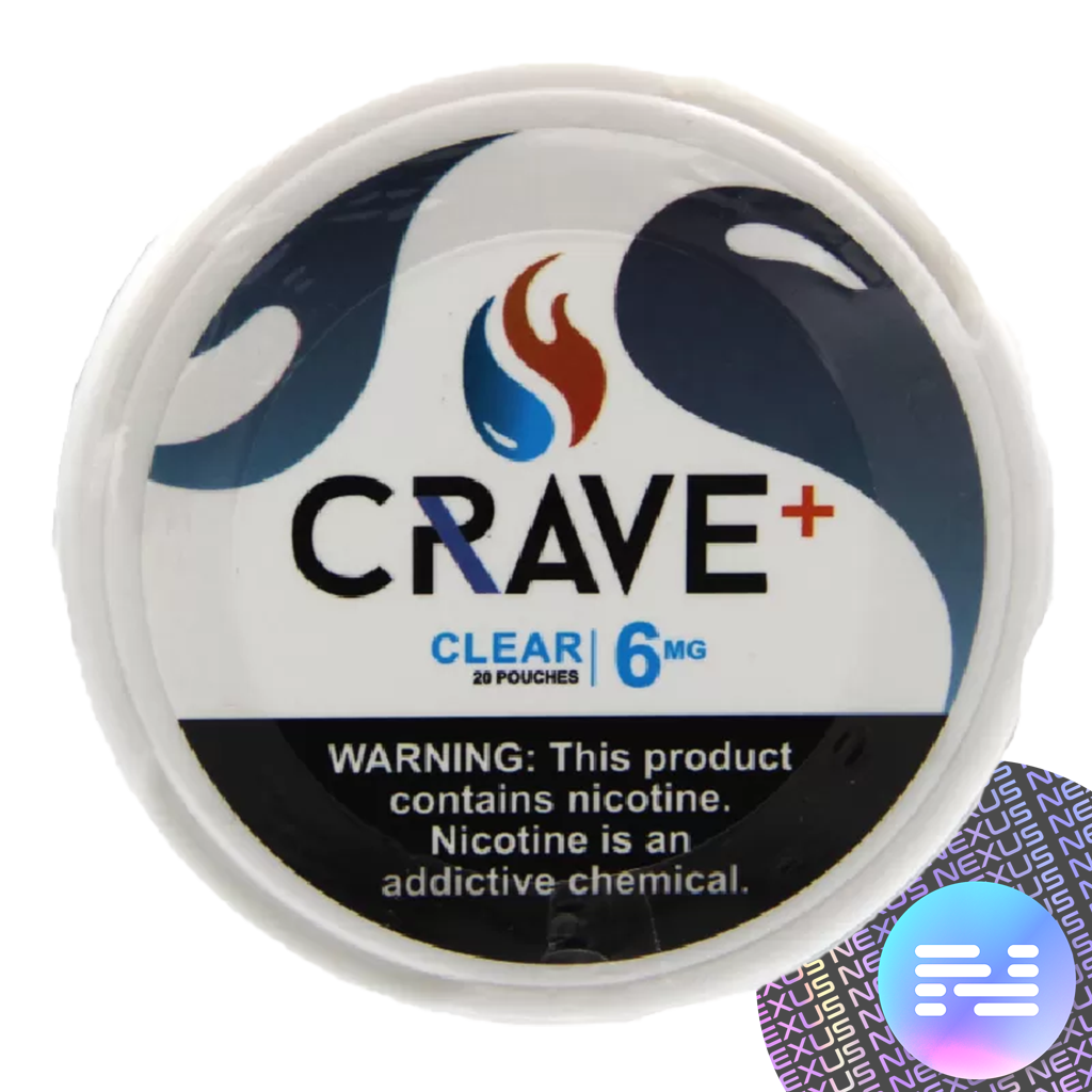 Clear 6 MG Crave Nicotine Pouches