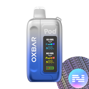 Clear Cobalt Blue OXBAR Ice-Nic Control 35K Pod Juice Disposable Vape